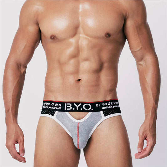 【斷碼區】B.Y.O.BeYourOwn-洞洞三角褲-網孔黑