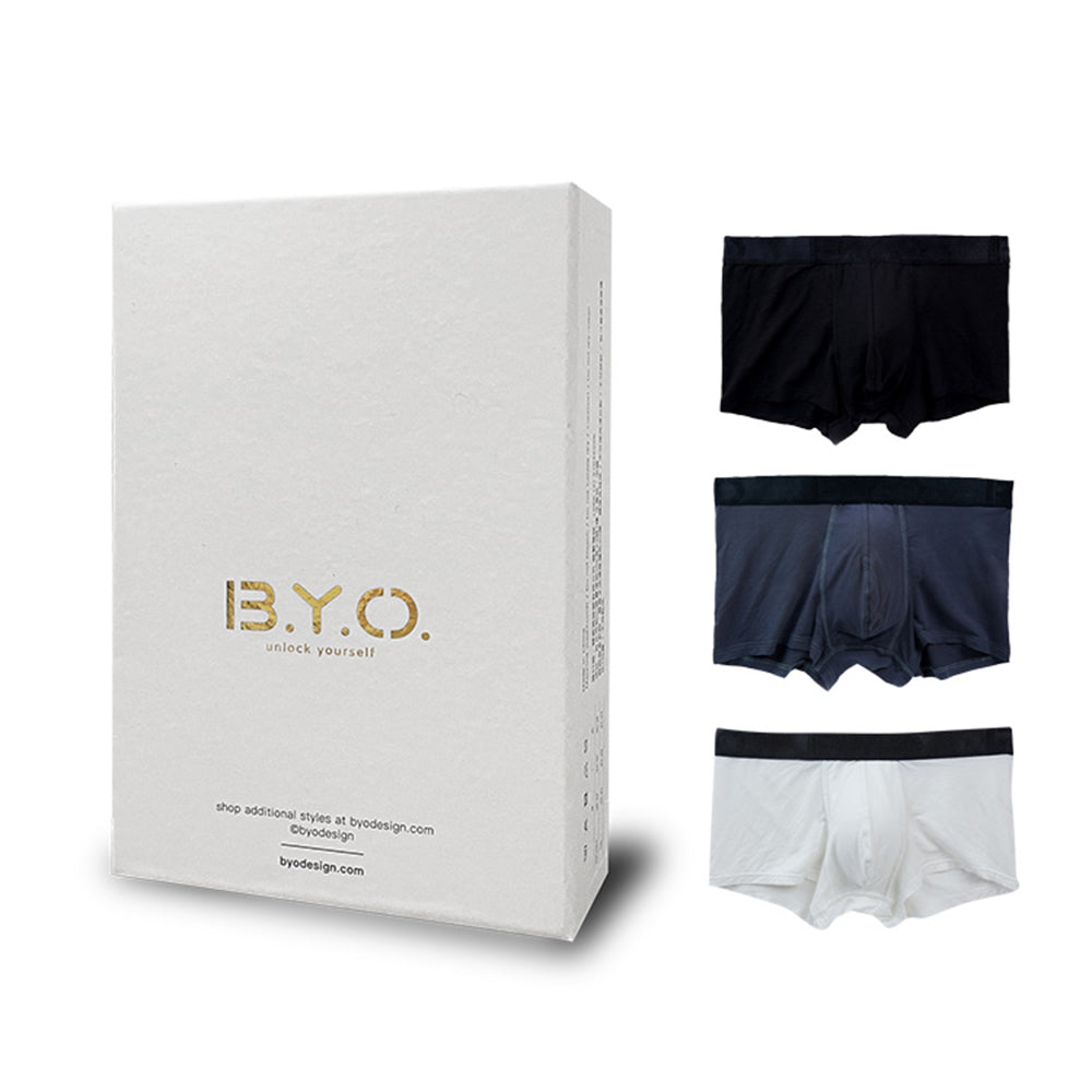 B.Y.O. Classic Boxer Briefs Classic Gift Box Set (3ชิ้น)🔥
