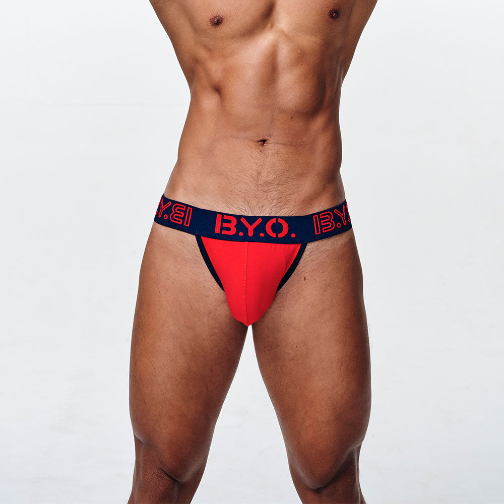 B.Y.O. BeYourOwn กางเกงชั้นในผ้าฝ้ายแท้ Backspace (สีแดง Passion)🔥
